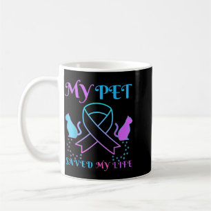My Pet Saved My Life Emotional Support Cat Coffee Mug