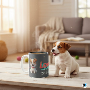 My Pet Special Minimalist –Personalized Gift Two-Tone Coffee Mug