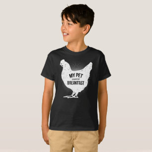 My Pets Make Me Breakfast Funny Chicken Farm Shirt