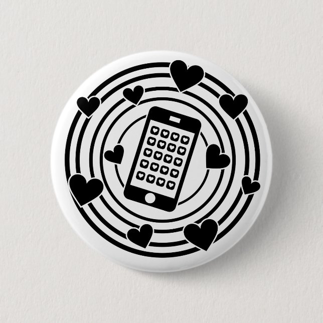 My Phone is the Centre of My Universe! 2 Inch Round Button (Front)