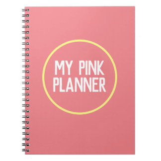 My Pink Planner notes Notebook