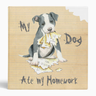 My Pit Bull Ate My Homework Binder