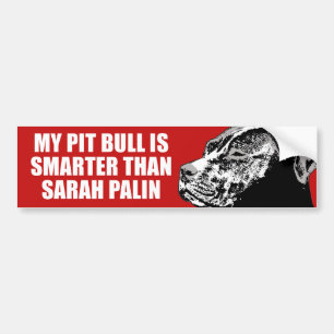 MY PIT BULL IS SMARTER BUMPERSTICKER BUMPER STICKER