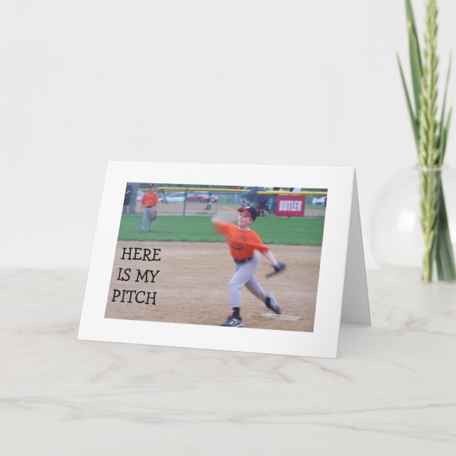 MY PITCH-U HAVE BEEN NAUGHTY-SHOW U I AM GLAD! HOLIDAY CARD (Front)