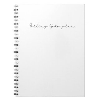 My Plan God's Plan Inspirational Art Gospel Saying Notebook