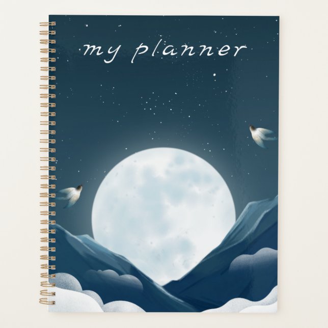 "My Planner" | Enchanting Midnight Moonlight Lands Planner (Front)