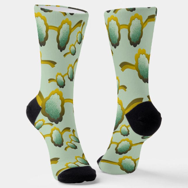 My Polarized Glasses are Ready Pattern Socks (Angled)