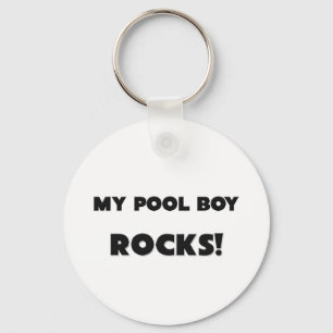 MY Pool Boy ROCKS! Keychain