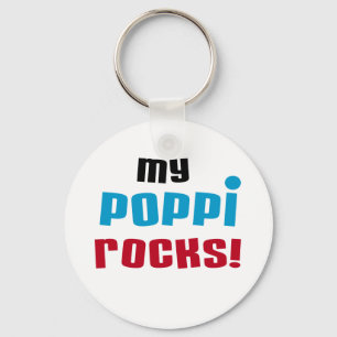 My Poppi Rocks T-shirts and Gifts Keychain