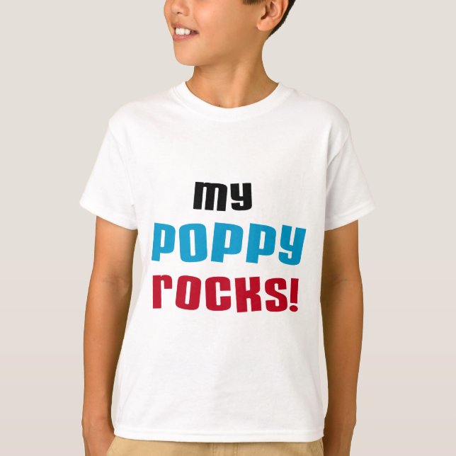 My Poppy Rocks T-shirts and Gifts (Front)