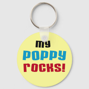 My Poppy Rocks T-shirts and Gifts Keychain