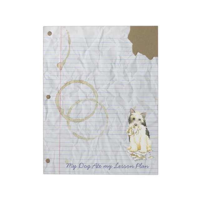 My Powderpuff Ate My Lesson Plan Notepad (Rotated)