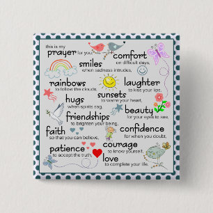 My Prayer For You 2 Inch Square Button