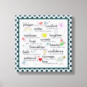 My Prayer For You Canvas Print