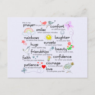 My Prayer For You Postcard
