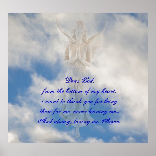 My prayer of praise to God by healing love Poster (Front)