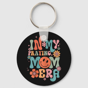 My Praying Mama Era Religious Mom Christian Mother Keychain