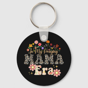 My Praying Mama Era Religious Mom Christian Mother Keychain