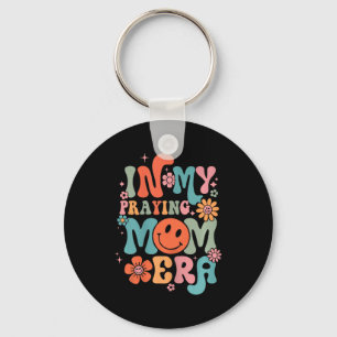 My Praying Mama Era Religious Mom Christian Mother Keychain