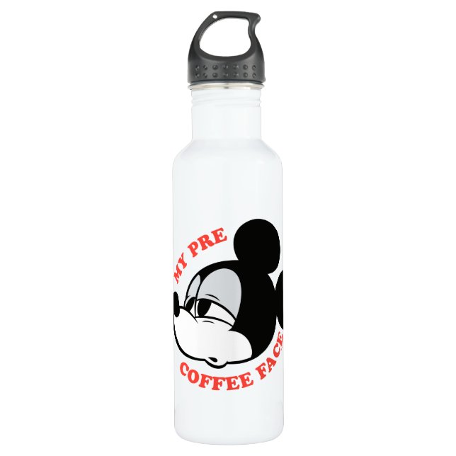 My Pre Coffee Face Mickey Mouse 710 Ml Water Bottle (Front)