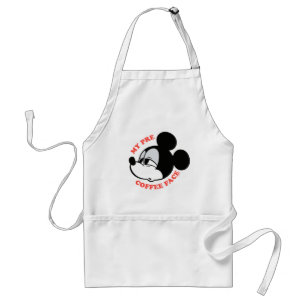 My Pre Coffee Face Mickey Mouse Standard Apron