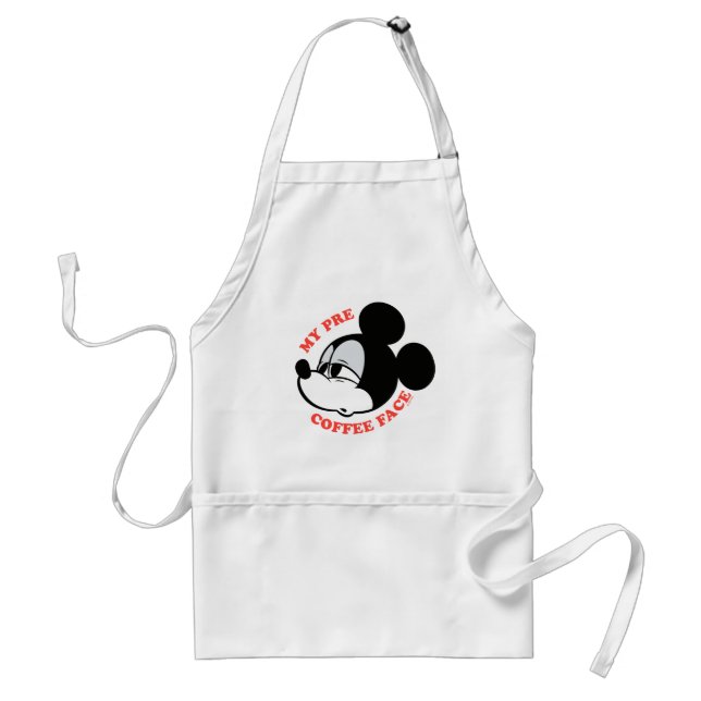 My Pre Coffee Face Mickey Mouse Standard Apron (Front)