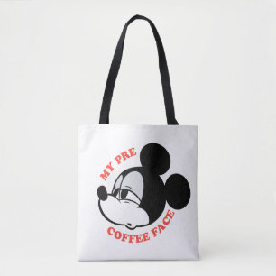 My Pre Coffee Face Mickey Mouse Tote Bag