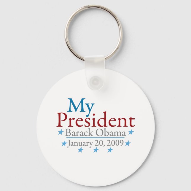 My President (Barack Obama) Keychain (Front)