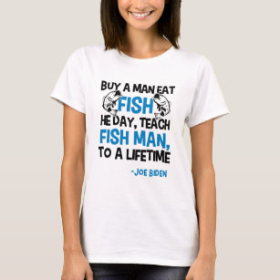 My president is an idiot funny fish saying biden  T-Shirt