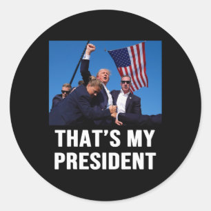 My President Trump 2024 Classic Round Sticker