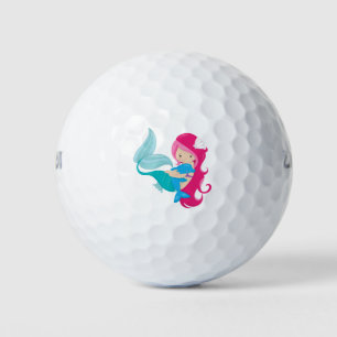 My Pretty Mermaid and Dolphin Golf Balls
