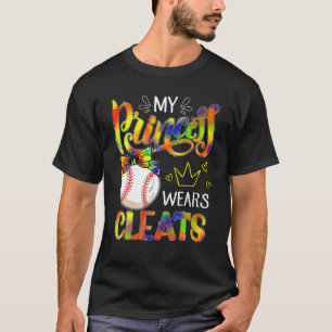 My Princess Wears Cleats Funny Baseball Softball M T-Shirt
