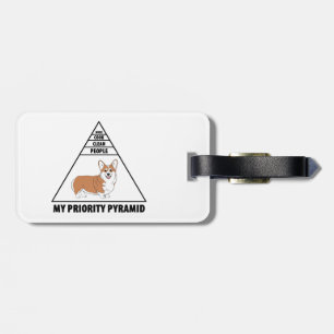My Priority Pyramid Corgi Luggage Tag