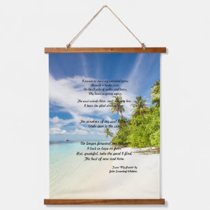 'My Psalm' Faux Wrapped Canvas Print Hanging Tapestry