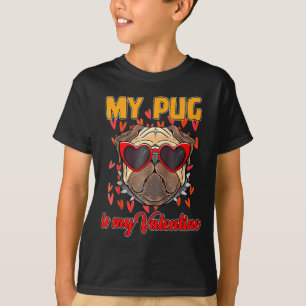 My Pug In My Valentine Cute Valentineu2019s Day Pe T-Shirt