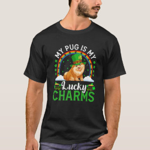 My Pug Is My Lucky Charms Funny Pug Dog St. Patric T-Shirt