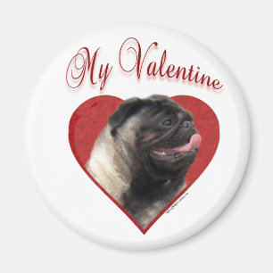 My Pug Valentine Magnet