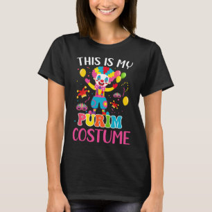 My Purim Costume Mardi Gras Clown Funny Parades Pa T-Shirt