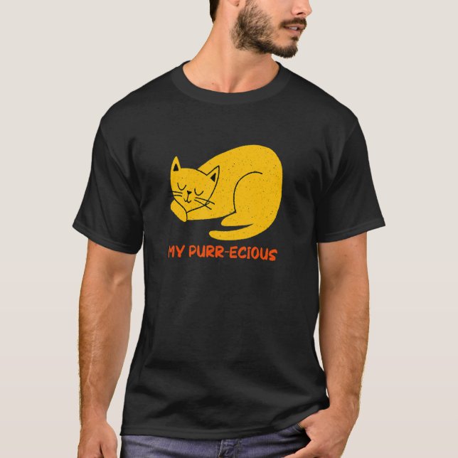 My Purrecious Cat Mom Couples Cat Dad   Birthday T-Shirt (Front)