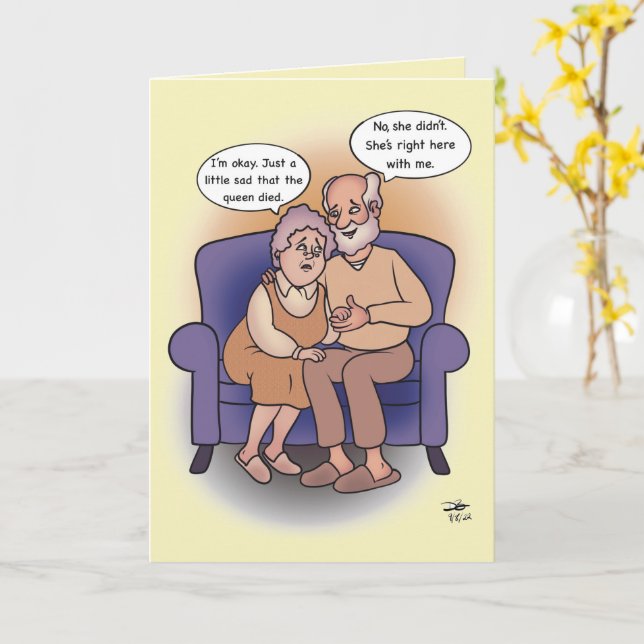 My Queen Greeting Card (Yellow Flower)
