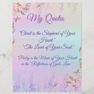 My Quotes Personalized Paper