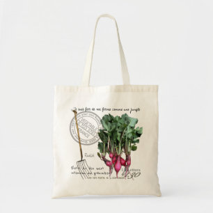 My radish for your bag. tote bag
