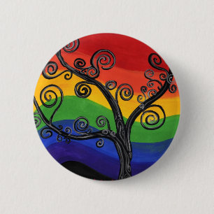 My Rainbow Tree 2 Inch Round Button