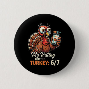 My Rating For The Turkey 6-7 Alpha Gen Meme 67 Tha 2 Inch Round Button