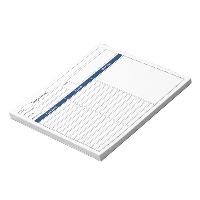 My Recipe Notepad (Rotated)