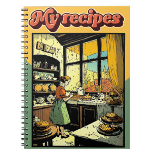 My recipes retro notebook