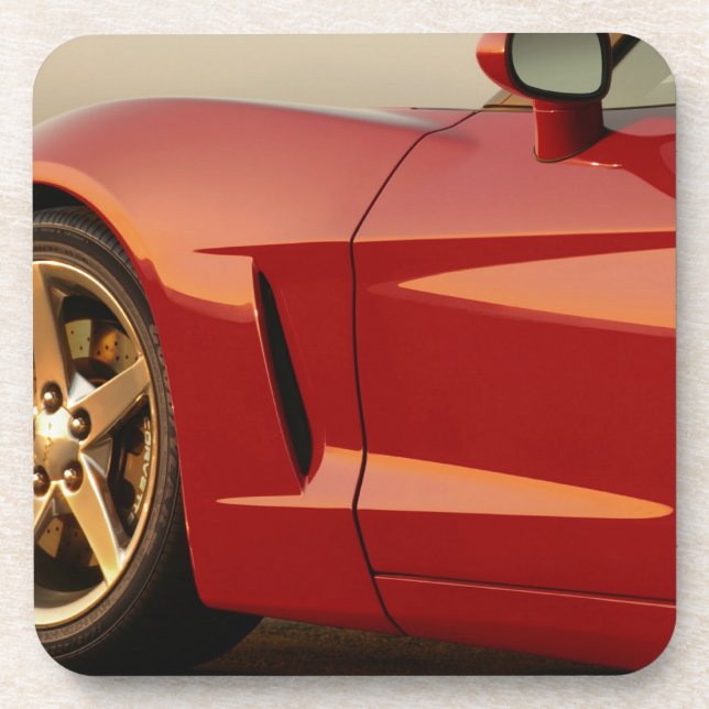 My Red Corvette Coaster (Front)