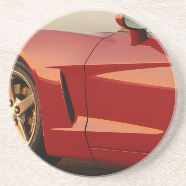 My Red Corvette Coaster (Front)