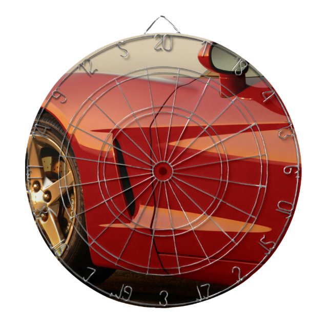 My Red Corvette Dartboard (Front)