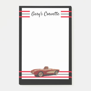 My Red Corvette Post-It Notes